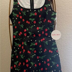 Bailey Rose Strawberry Black Dress